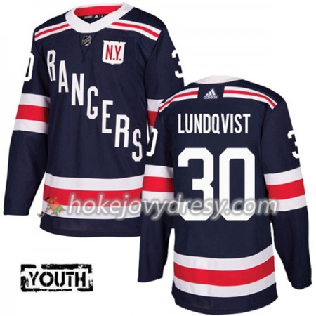 Dětské Hokejový Dres New York Rangers Henrik Lundqvist 30 2018 Winter Classic Adidas Modrá Authentic